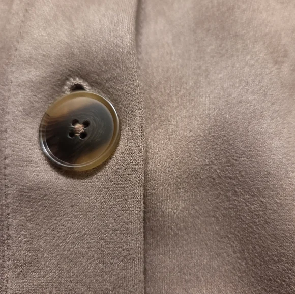 Time and Tru Women's Faux Suede Button Down Jacket in Tan NWT - Picture 3 of 8